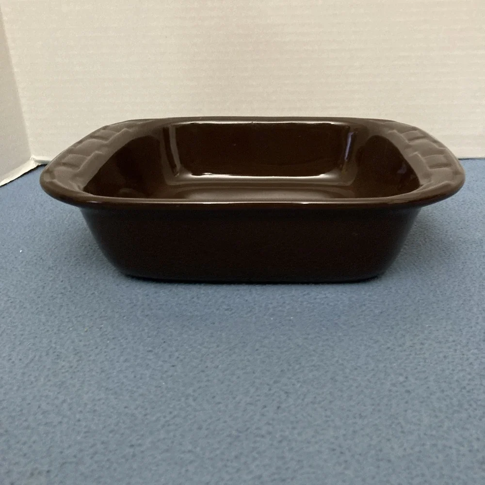 Longaberger Pottery Woven Traditions Chocolate 8